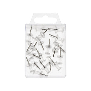 Pinnwand-Nadeln (20 Stück) Glasklar