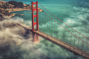 Akustikbild «Golden Gate Bridge» 90 x 60cm | verschiedene Grössen