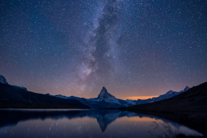 Akustikbild «Matterhorn mit Milchstrasse» 90 x 60cm | verschiedene Grössen