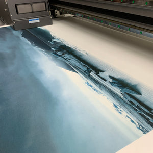 Akustikbild «Acryl - Hells Wasser und Erdoberfläche» 90 x 60cm | verschiedene Grössen