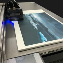 Charger l&#39;image dans la galerie, Akustikbild «Weltkarte mit blauem Hintergrund» 90 x 60cm | verschiedene Grössen
