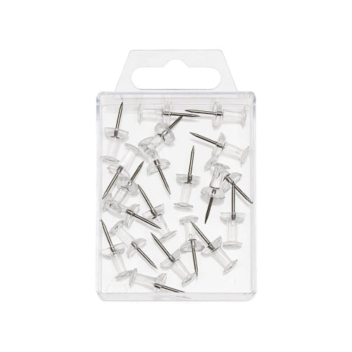 Pinnwand-Nadeln (20 Stück) Glasklar