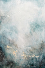 Charger l&#39;image dans la galerie, Akustikbild «Abstraktes Acryl- Zementbild» 60 x 90cm | verschiedene Grössen
