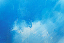 Charger l&#39;image dans la galerie, Akustikbild «Gemälde mit Blautönen» 90 x 60cm | verschiedene Grössen
