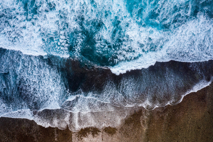 Akustikbild «Wellen Küste Bali» 90 x 60cm | verschiedene Grössen