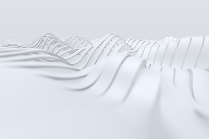 Akustikbild «Dreidimensionale Wellen» 90 x 60cm | verschiedene Grössen