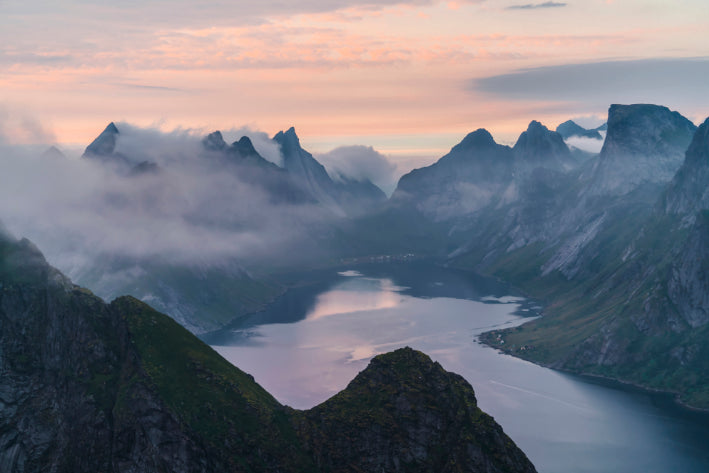 Akustikbild «Fjord in Norwegen» 90 x 60cm | verschiedene Grössen