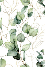 Load image into Gallery viewer, Akustikbild «Aquarell - Eukalyptus» 60 x 90cm | verschiedene Grössen
