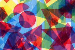 Akustikbild «Collage - Geometrische Formen» 90 x 60cm | verschiedene Grössen