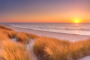 Akustikbild «Sonnenuntergang Insel Texel - Niederlande» 90 x 60cm | verschiedene Grössen