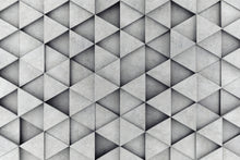 Laden Sie das Bild in den Galerie-Viewer, Akustikbild «Abstrakte Dreiecke» 90 x 60cm | verschiedene Grössen
