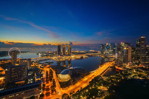 Akustikbild «Singapur» 90 x 60cm | verschiedene Grössen