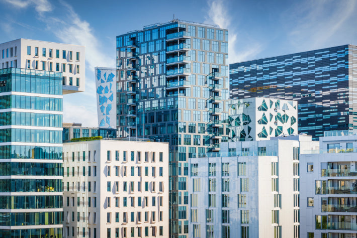 Akustikbild «Moderne Architektur in Oslo» 90 x 60cm | verschiedene Grössen