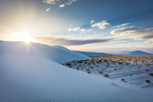 Akustikbild «Wüstendünen New Mexico US» 90 x 60cm | verschiedene Grössen